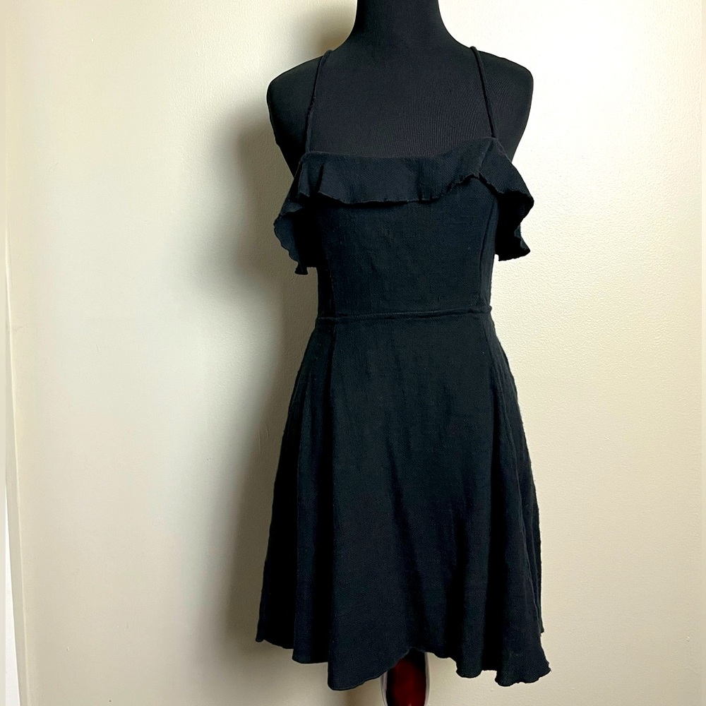 Free people, black ruffle dress - Picture 2 of 7